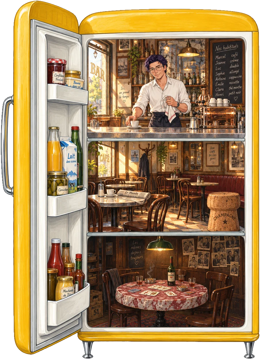 Le frigo ouvert : dedans, la mission assistant commercial