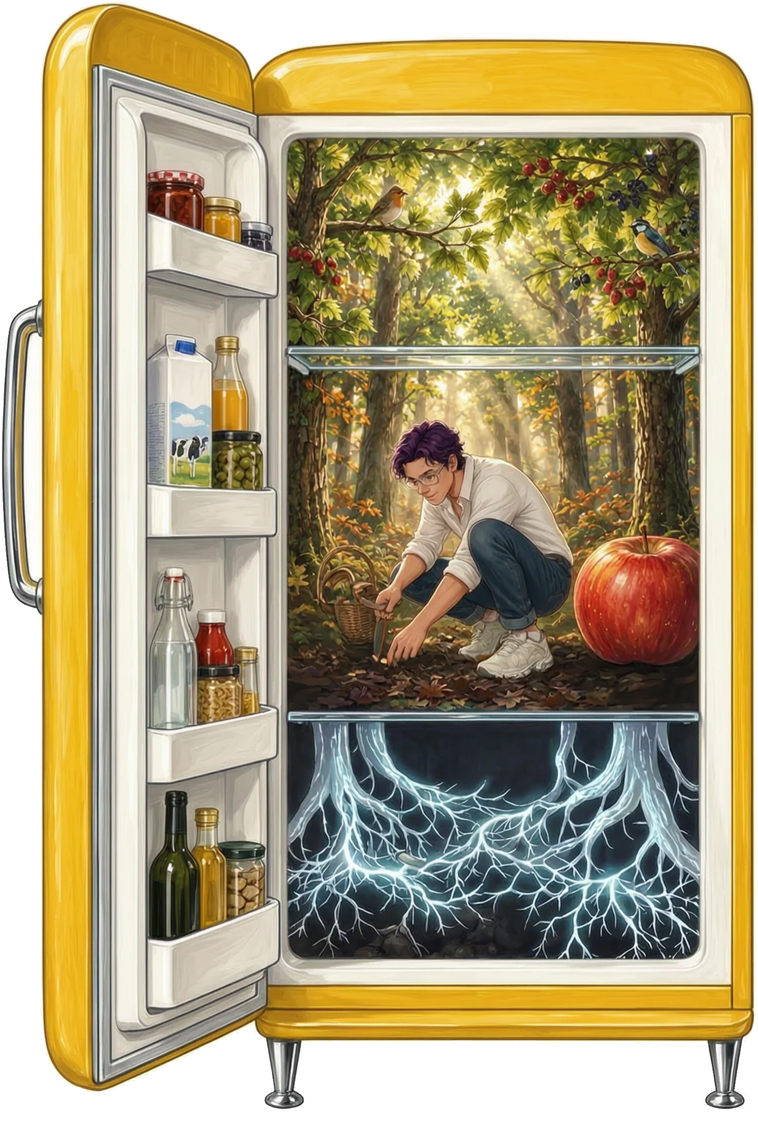 Le frigo ouvert : dedans, la mission second cerveau